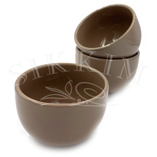 Zestaw 4 czarek `Happy Grey` 150ml